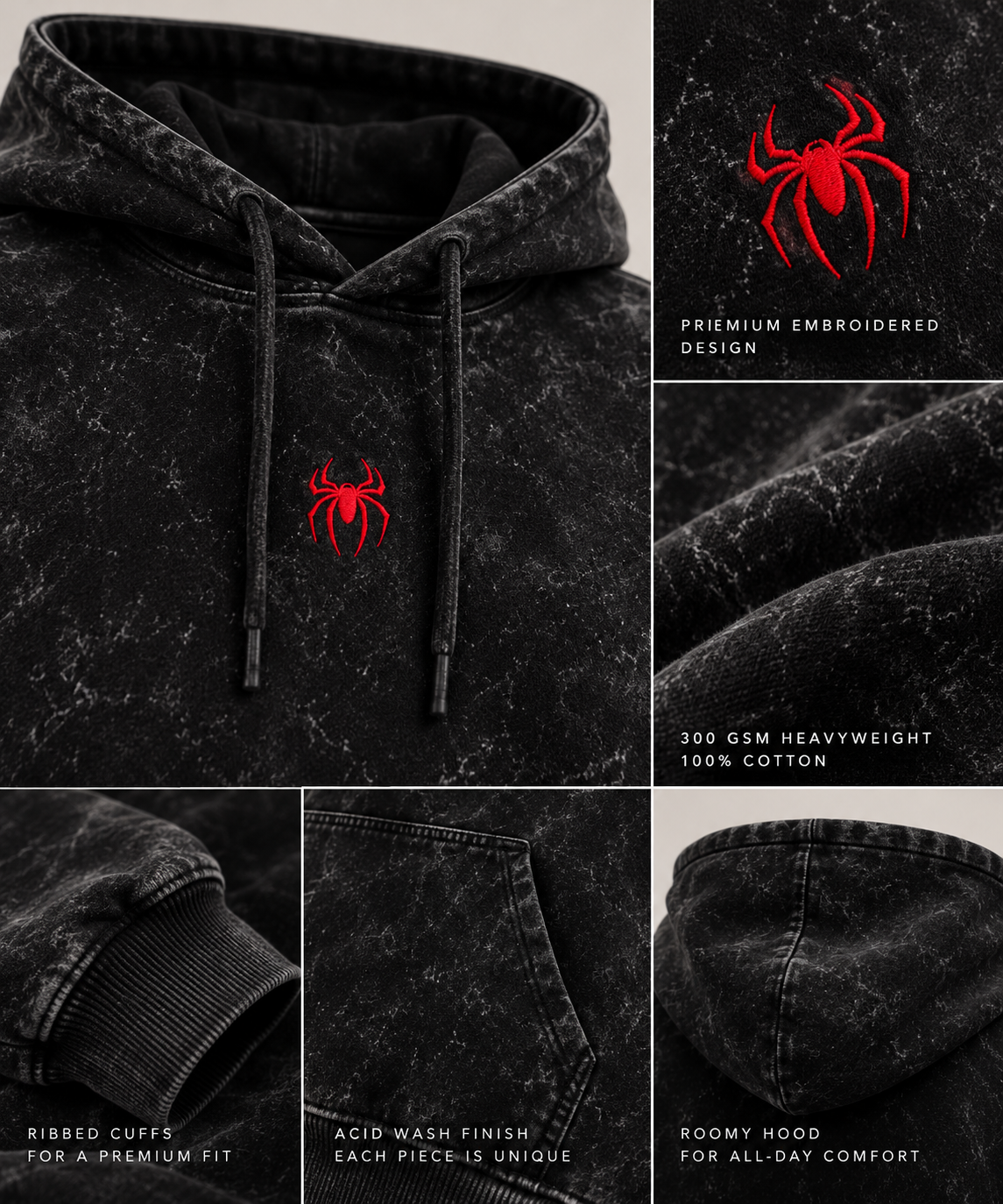 Spidey Embroidered