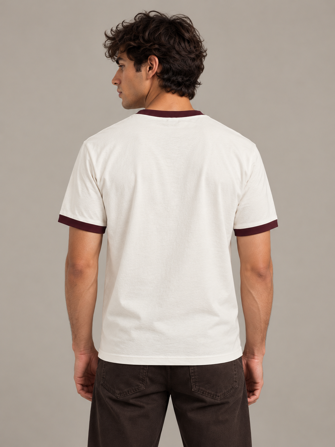 Classy Contrast Trim Tee
